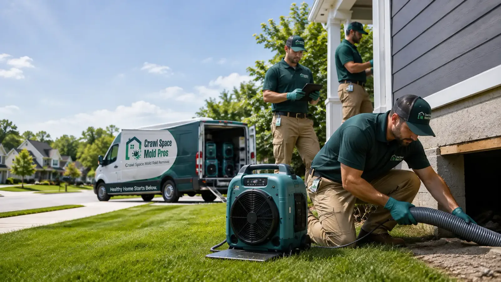 Crawl Space Mold Removal in Parker City, IN